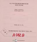 ACL Filco-ACL Filco W-848, Portable Hydraulic Test Stand Operation Maintenance Manual 1996-W-848-01